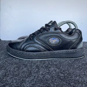 GOLDLINE Curling Shoes Womens 8.5 Black Gold Podium + Gripper Left Foot Slide